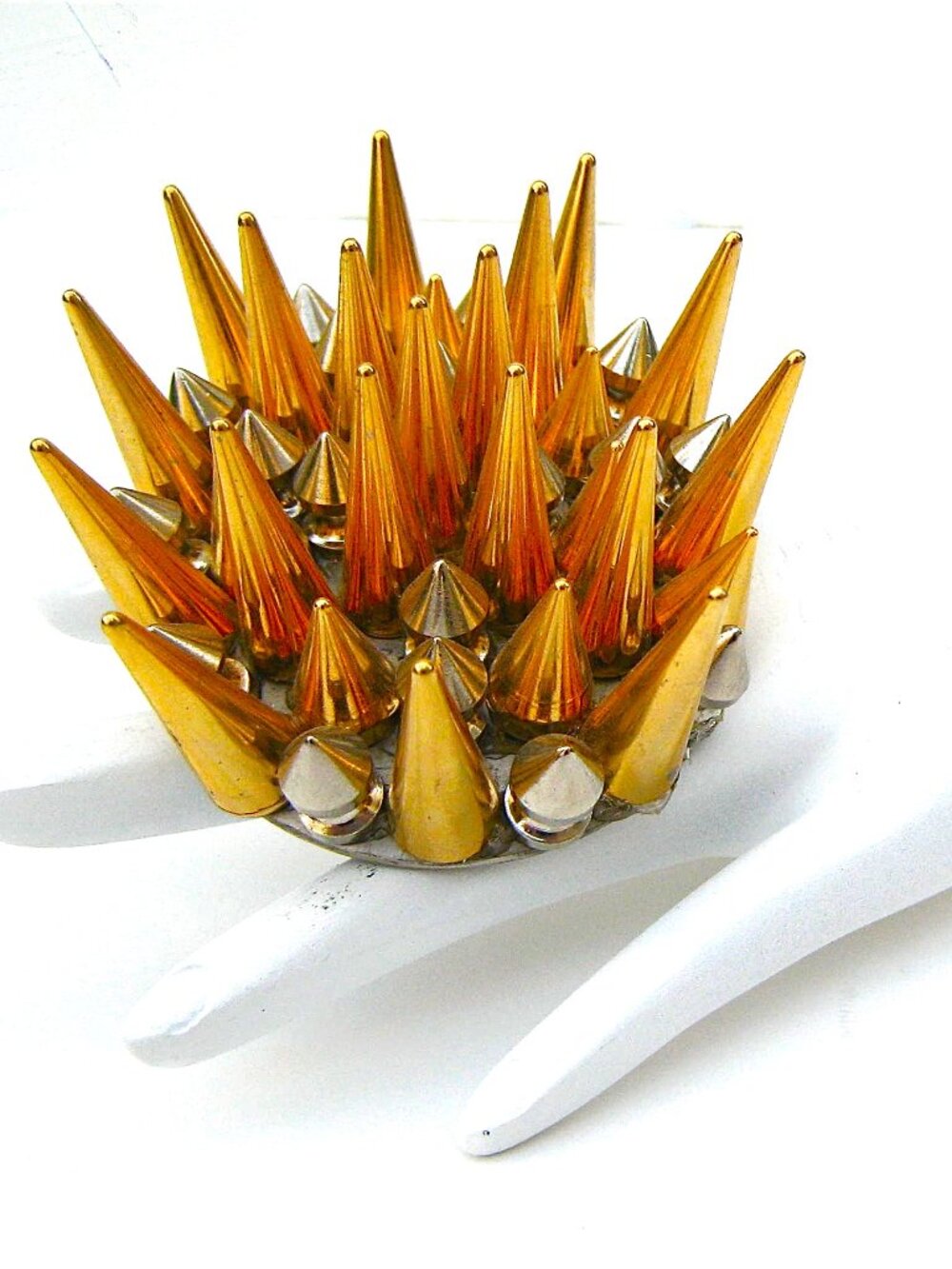 GASOLINE GLAMOUR GOLD SPIKE DIVINE RING 🌟✨🖕